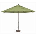 Simplyshade SimplyShade 11 ft. Catalina Octagon Push Button Tilt Market Umbrella  Ginkgo SSUM92-1100-A54011